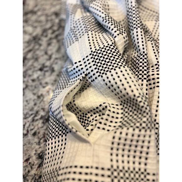 Talbots women’s jacket size 12 zip blazer coat black and white - Picture 15 of 15